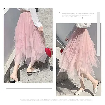 Enchanted LBKKC Women's Pink Tulle Skirt for All Occasions