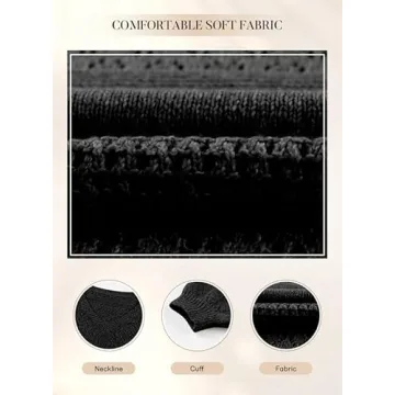 SHEWIN Women's V-Neck Crochet Sweater for Fall