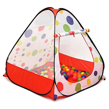 Vibrant Kids Ball Pit Pop up Play Tent - Fun Indoor Outdoor Playhouse for Toddlers