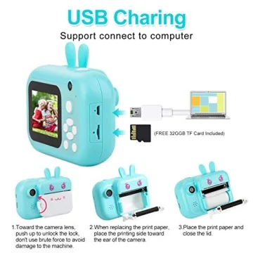 MINIBEAR Kids Instant Camera for Creative Adventures