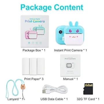 MINIBEAR Kids Instant Camera for Creative Adventures