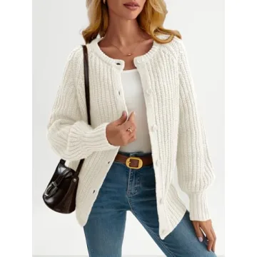 LILLUSORY Chunky Cardigan for Women - Stylish and Warm