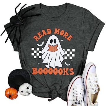 Stylish Halloween Teacher Shirt with Ghost Design