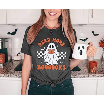 Stylish Halloween Teacher Shirt with Ghost Design