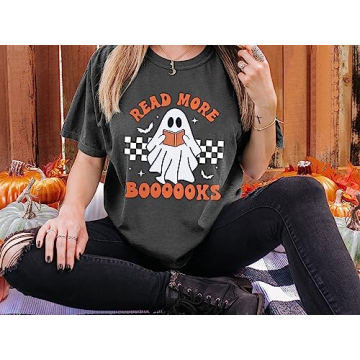 Stylish Halloween Teacher Shirt with Ghost Design