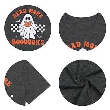 Stylish Halloween Teacher Shirt with Ghost Design