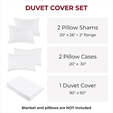 Mellanni Soft Duvet Cover Set | Luxury Bedding for Comfort