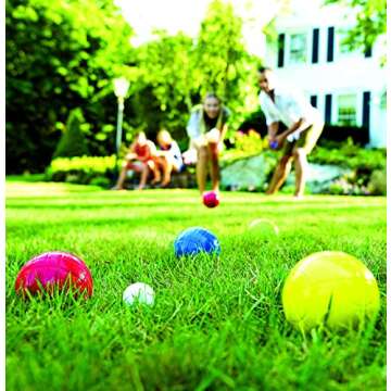 Franklin Sports Bocce Set - 8 All Weather Bocce Balls and 1 Pallino - Beach, Backyard, or Outdoor Pa...