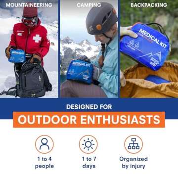 Adventure Medical Kits Mountain Series Medical Kit - Explorer - Emergency Medical First Aid Kit for ...