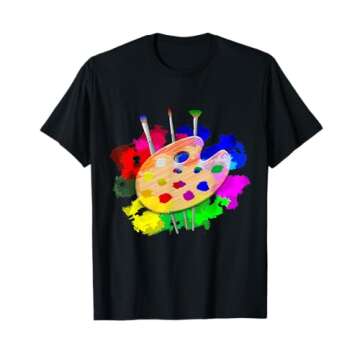 Artist Paint Palette And Brushes Art T-Shirt