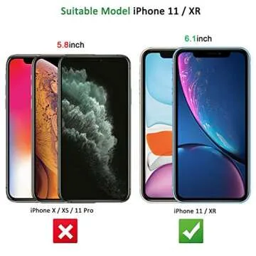 NEW'C 3 Pack Designed for iPhone 11 and iPhone XR (6.1") Screen Protector Tempered Glass, Case Friendly Anti Scratch Bubble Free Ultra Resistant