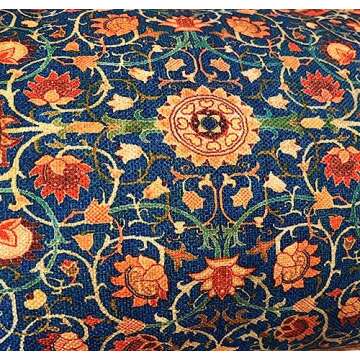 DECOPOW Set of 2 William Morris Vintage Pattern Decorative Throw Pillow Cover,Vintage Pattern Lumbar Pillow 12X20 Inches Cover,Cover Only