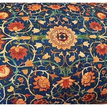 DECOPOW Set of 2 William Morris Vintage Pattern Decorative Throw Pillow Cover,Vintage Pattern Lumbar Pillow 12X20 Inches Cover,Cover Only