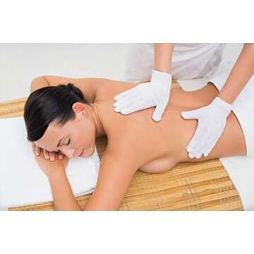 ATB 4 Pairs Exfoliating Gloves - Premium Scrub Wash Mitt for Bath or Shower - Luxury Spa Exfoliation Accessories For Men and Women