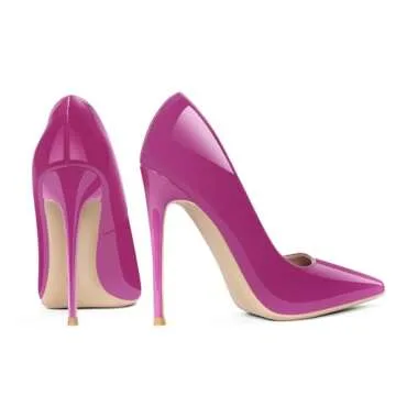 GENSHUO Sexy 4.7 Inch Pointy High Heels for Women