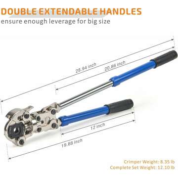 ProPress Copper Tube Crimping Tool 1/2 to 1 Inch