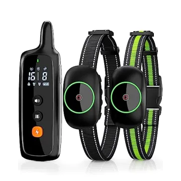 Dog Training Collar with Remote - Rechargeable Waterproof E-Collar for Large, Medium and Small Dogs,...