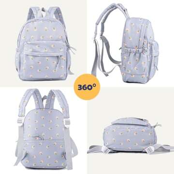 MT WORLD Floral Toddler Backpack - Personalized and Durable