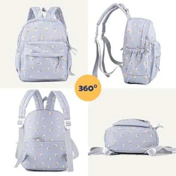 MT WORLD Floral Toddler Backpack - Personalized and Durable