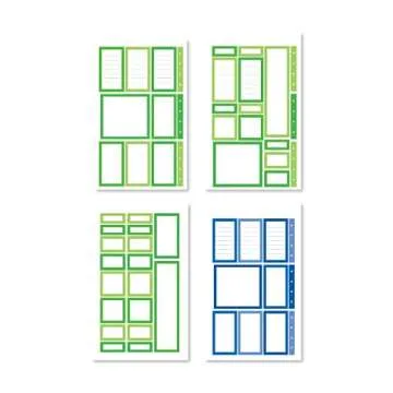 Rongrong Rainbow Planner Stickers Book for Planners, Calendars, Journals and Projects – Premium Quality Hand Drawn Transform Your Planning Into a Colorful Dream - Scrapbook Stickers – 27 Pages