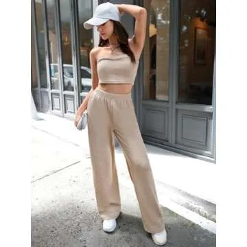 Floerns Women’s Stylish 2 Piece Outfit for Casual Wear