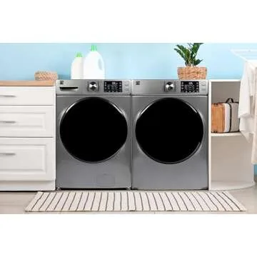 Kenmore 4.5 Cu. Ft. Front Load Washer with Steam Treatment and Sanitizing Cycle - Energy Efficient &...