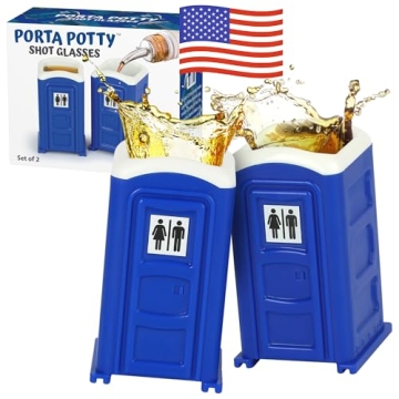 Funny Porta Potty Shot Glasses for Gag Gifts