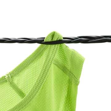 Lewis N. Clark Adjustable Latex Clothesline For Hotel Travel, Camping + Laundry Room, No Safety Pins Needed, Small Enough To Store In Laundry Basket, Backpack, Or Camping Gear