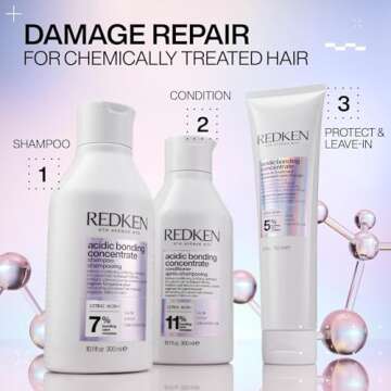 Redken Bonding Conditioner for Damaged Hair Repair | Acidic Bonding Concentrate | For All Hair Types | 1 Fl. Oz.