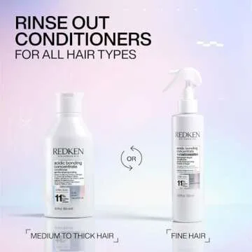 Redken Bonding Conditioner for Damaged Hair Repair | Acidic Bonding Concentrate | For All Hair Types | 1 Fl. Oz.