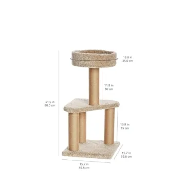 Sturdy Amazon Basics Cat Tree for Indoor Cats