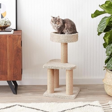 Sturdy Amazon Basics Cat Tree for Indoor Cats