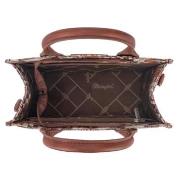 Wrangler Tote Bag for Women Boho Aztec Shoulder Purse Top Handle Stachel Handbag WG2213-8120SBR