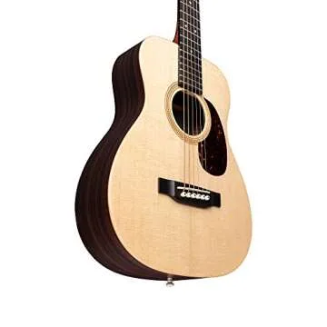 Little Martin LX1RE Acoustic-Electric Guitar with Gig Bag, Sitka Spruce and Rosewood Pattern HPL Construction, Modified 0-14 Fret, Modified Low Oval Neck Shape