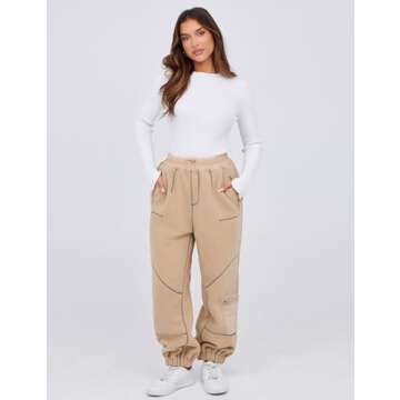 Yeokou Womens Sherpa Fleece Lined Sweatpants Joggers Winter Warm Outdoor Lounge Pants Multi Pockets ...