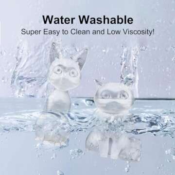 Siraya Tech Simple Water Washable 3D Printer Resin - Low Odor, Easy to Print, High Precision 405nm LCD UV-Curing Aqua Resin - Ideal for 8K Capable LCD, DLP 3D Printers - Tough and Clear (1kg)