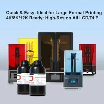 Siraya Tech Simple Water Washable 3D Printer Resin - Low Odor, Easy to Print, High Precision 405nm LCD UV-Curing Aqua Resin - Ideal for 8K Capable LCD, DLP 3D Printers - Tough and Clear (1kg)