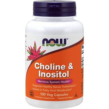 NOW Choline and Inositol 500mg - Double Pack for Memory