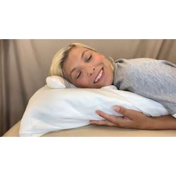 Save My Face!" Pillow Just The Pillow La Petite Size in Soft Champagne