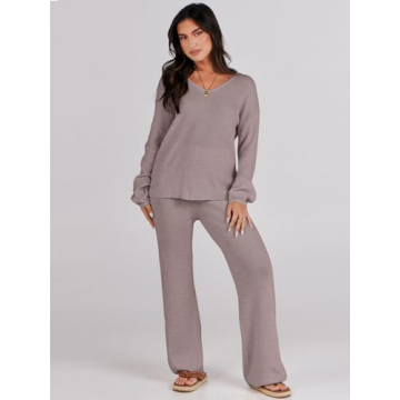 ANRABESS Women’s Sweater Lounge Set for Casual Style