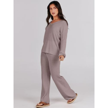 ANRABESS Women’s Sweater Lounge Set for Casual Style