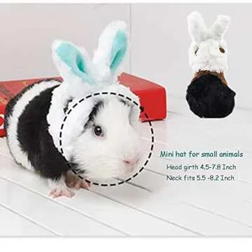 Cute ANIAC Easter Guinea Pig Hat with Bunny Ears