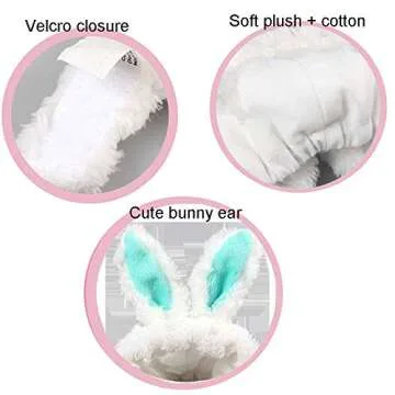Cute ANIAC Easter Guinea Pig Hat with Bunny Ears