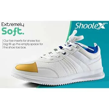 Shoolex, Big Shoe Filler, Unisex Shoe Inserts To Make Big Shoes Fit, Medium