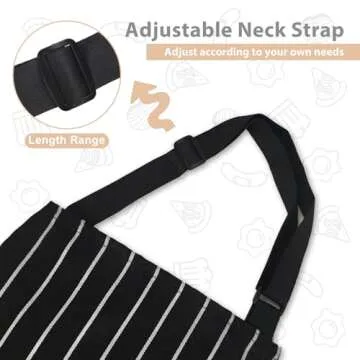 VALOME Kitchen Aprons with Pockets for Cooking & Crafts