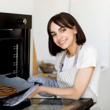 VALOME Kitchen Aprons with Pockets for Cooking & Crafts