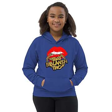 That Melanin Tho Logo Kids Hoodie - Certified Black Owned Business