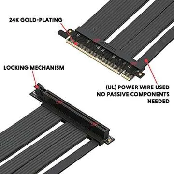 LINKUP PCIe 3.0 50cm Shielded Riser Cable