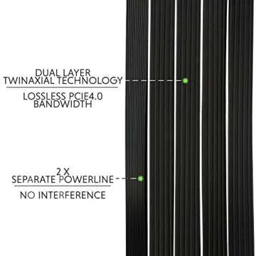 LINKUP PCIe 3.0 50cm Shielded Riser Cable