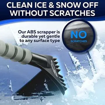 27" Snow Brush & Ice Scraper for Convenient Winter Car Care